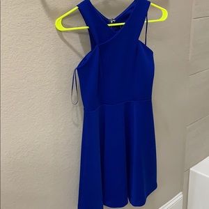 Express royal blue mini dress
